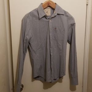 Hollister men's shirt Medium gray Long sleeve